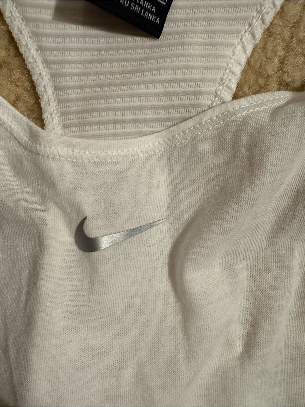 Nike White Racerback Performance Tank - Picture 4 of 4